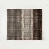 Tenture Motif Abstrait unique Brown et beige (Devant (Horizontal))