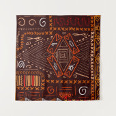 Tenture Motif africain de l'art aborigène (Devant (Horizontal))
