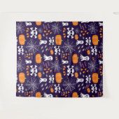 Tenture Motif amusant d'Halloween (Devant (Horizontal))