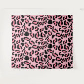 Tenture Motif animal rose moderne léopard (Devant (Horizontal))