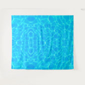 Tenture Motif Aqua Avec Réflexion Vagues (Devant (Horizontal))