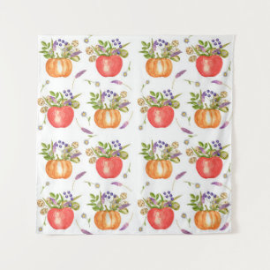 Tenture Motif aquarelle des compositions automnales