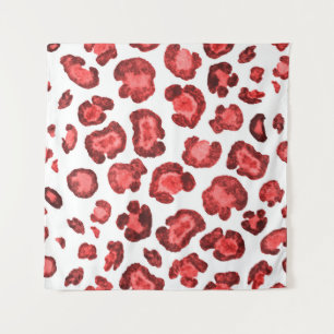 Tenture Motif aquarelle illustration peau léopard. Effacer