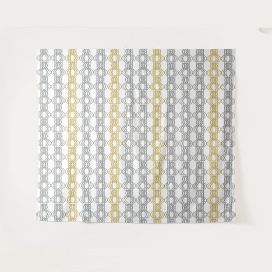 Tenture Motif argent et or (Devant (Horizontal))