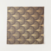 Tenture Motif Art déco. Arrière - plan doré sans couture. (Devant (Horizontal))