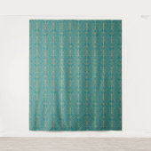 Tenture Motif Art Déco avec des formes géométriques dorées (Devant)