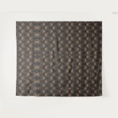 Tenture Motif Art Déco avec motifs floraux dorés (Devant (Horizontal))