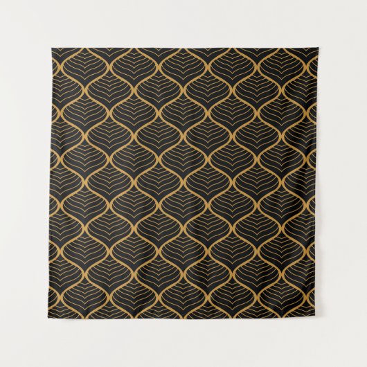 Tenture Motif Art déco Feuille classique (Devant)