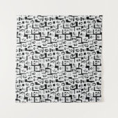 Tenture Motif avec portraits des plus grands compositeurs (Devant (Horizontal))