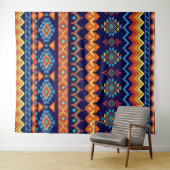 Tenture Motif Aztec (En situation (horizontale))