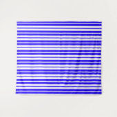 Tenture Motif Bleu Blanc Vertical Grilles (Devant (Horizontal))