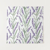 Tenture Motif botanique lavande (Devant (Horizontal))