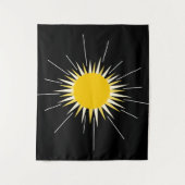 Tenture motif brillant brillant jaune clair (Devant)