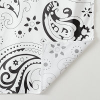 Motif cachemire noir et blanc – Élégante œuvre d'a