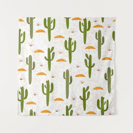 Tenture Motif, cactus, texture de sable, st mexicain (Devant)