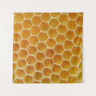 Tenture motif carré Brown et blanc