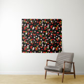 Tenture Motif cerise 2 (En situation (horizontale))