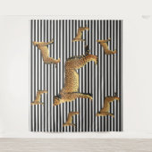 Tenture Motif Cheetah Et Stripe (Devant)