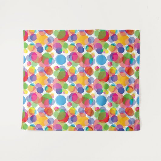 Tenture Motif circulaire coloré (Devant (Horizontal))