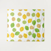 Tenture Motif citron et citron vert (Devant (Horizontal))