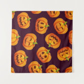 Tenture motif citrouille (Devant (Horizontal))