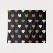Tenture Motif Cœurs 30 (Devant (Horizontal))