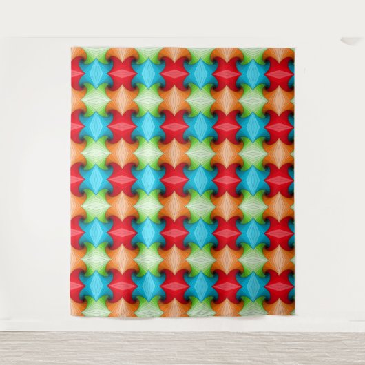 Tenture motif coloré (Devant)