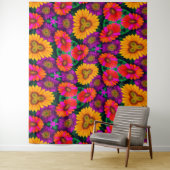 Tenture Motif coloré Daisy Bouquet (En situation)