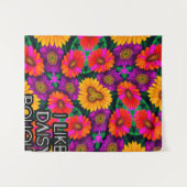 Tenture Motif coloré Daisy Bouquet (Devant (Horizontal))