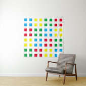Tenture Motif coloré de géométrie (En situation (horizontale))