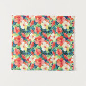 Tenture Motif coloré de ketmie (Devant (Horizontal))