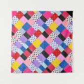Tenture Motif coloré moderne Mosaic Dots (Devant)