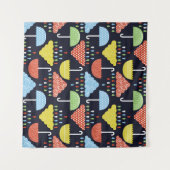 Tenture Motif continu pluie (Devant (Horizontal))