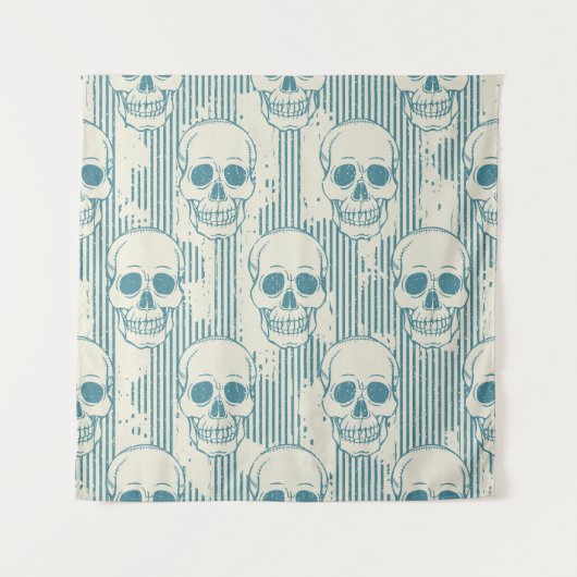 Tenture Motif crâne : Motif libre sans couture (Devant)