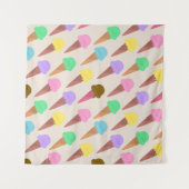 Tenture Motif crème glacée (Devant (Horizontal))