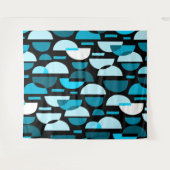 Tenture Motif croissant 010921 - Sky Blue (Devant (Horizontal))