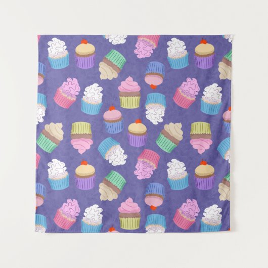 Tenture Motif Cupcakes (Devant)