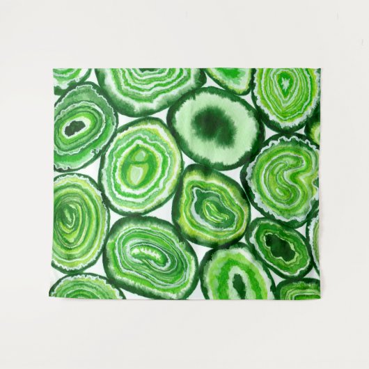 Tenture Motif d'agate verte (Devant (Horizontal))