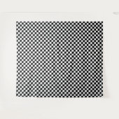 Tenture Motif damier noir et blanc (Devant (Horizontal))