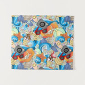 Tenture Motif d'amusement d'été (Devant (Horizontal))