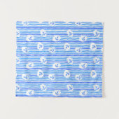 Tenture Motif d'Ancre d'aquarelle (Devant (Horizontal))