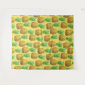 Tenture Motif d'aquarelle ananas (Devant (Horizontal))