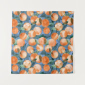Tenture Motif d'aquarelle aux oranges juteuses (Devant (Horizontal))