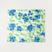 Tenture Motif d'aquarelle Bluberries (Devant (Horizontal))