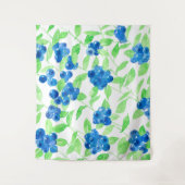 Tenture Motif d'aquarelle Bluberries (Devant)