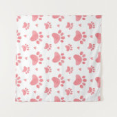 Tenture Motif d'aquarelle Cat Paws (Devant (Horizontal))