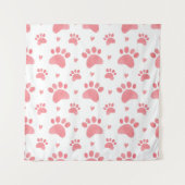 Tenture Motif d'aquarelle Cat Paws (Devant)