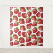 Tenture Motif d'aquarelle de fraises (Devant)
