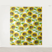 Tenture Motif d'aquarelle des tournesols (Devant)