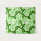 Tenture Motif d'aquarelle Hydrangea (Devant (Horizontal))